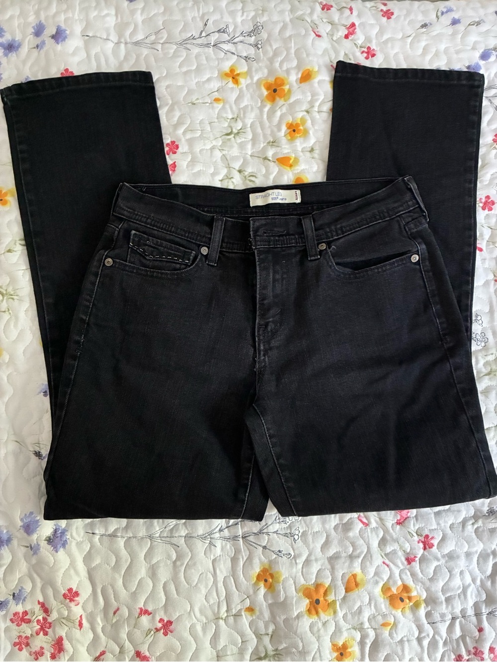 Levi's Black Straight-Leg Women’s Jeans